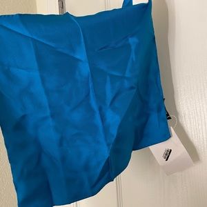 Alfani 100% Silk Pocket Square Teal